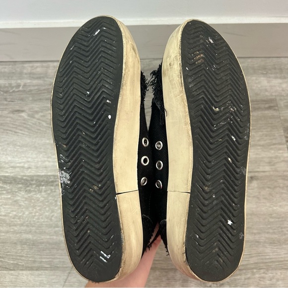 Golden Goose Mid Star Black High Top Skater Sneakers Streetwear Italian Size 37 - Picture 7 of 12